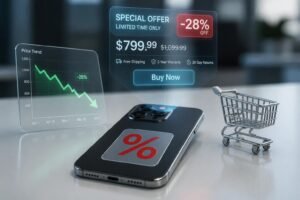 التحقق من الخصومات بمقارنة السعر السابق والسعر الجديد